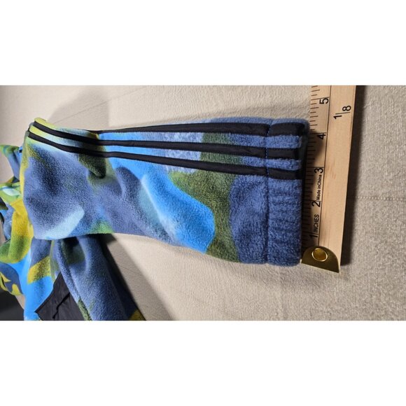 Adidas Boys Camo Fleece Quarter Zip Pullover Large 14/16 Front Pocket Outdoor - Picture 11 of 14